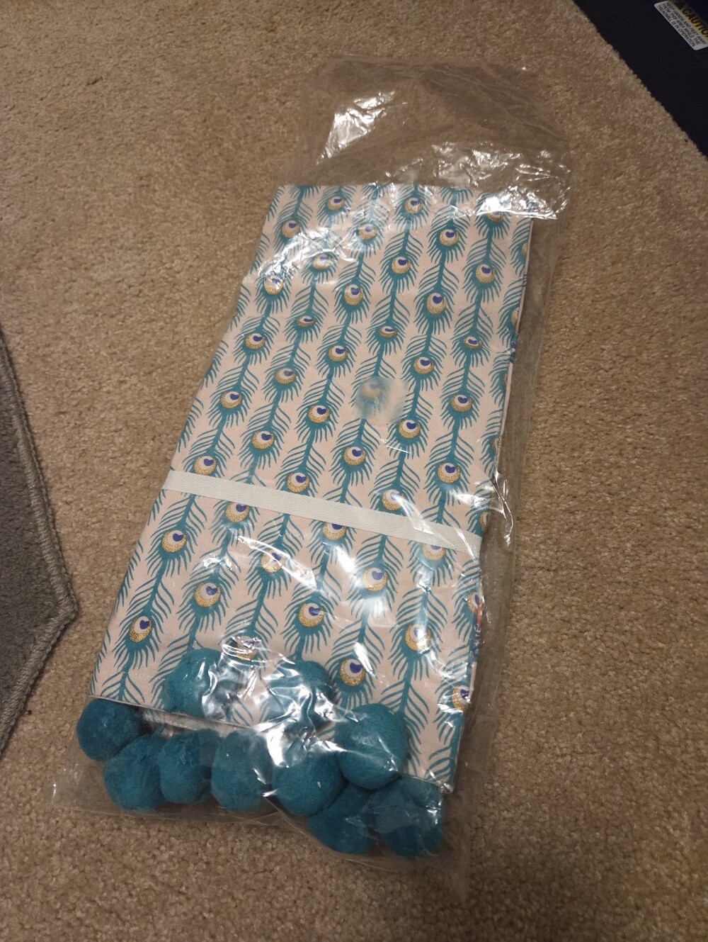 NWT Set Of 2 Paper Source Peacock Tea Towel - Picture 2 of 4